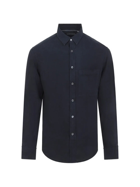  Canali Pocket Long-sleeve Shirt - Blue 
