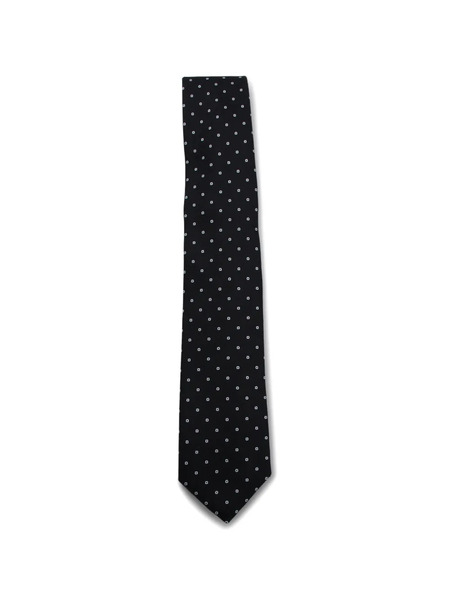  Canali Polka-dot Pattern Tie - Black 