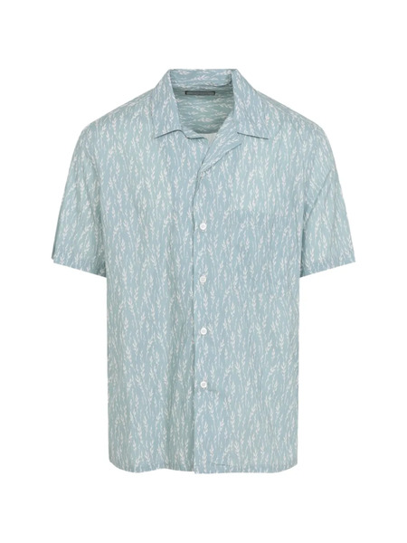  Canali Printed Shirt - Green 