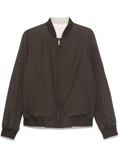 Canali Reversible Bomber Jacket - Brown 