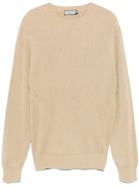  Canali Ribbed-knit Sweater - Brown 