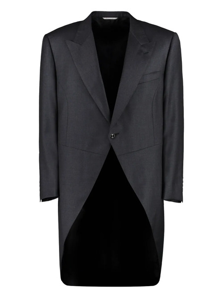  Canali Rounded Lapel-collar Tailcoat - Black 