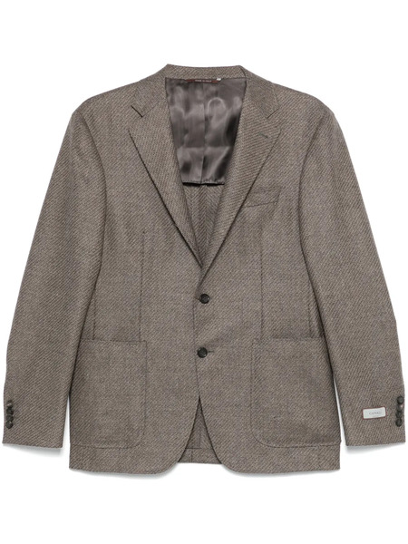 Canali Single-breasted Blazer - Brown 