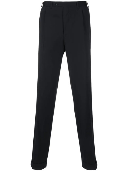  Canali Straight-leg Wool Tailored Trousers - Blue 