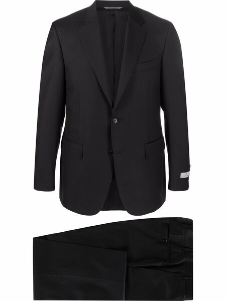  Canali Tailored Single-breasted Suit - Black 