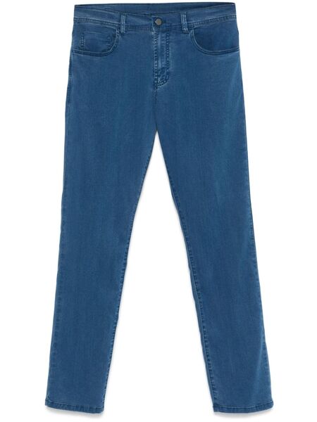  Canali Tapered Trousers - Blue 