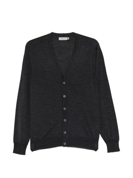  Canali V-neck Button-fastening Cardigan - Grey 