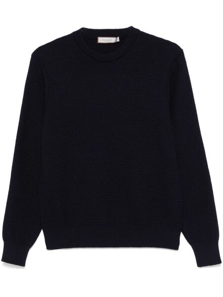  Canali Waffle-knit Sweater - Blue 