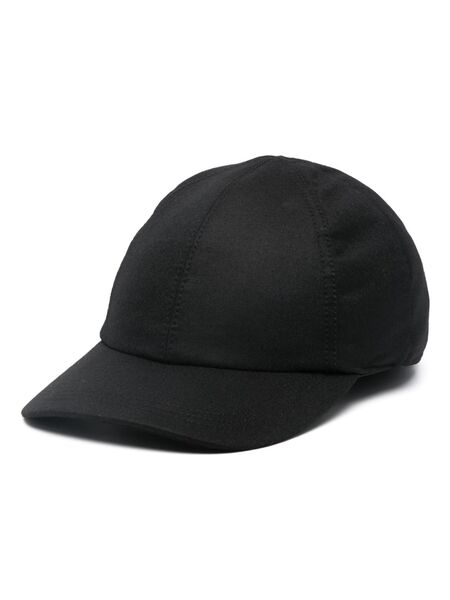  Canali Wool Baseball Cap - Black 