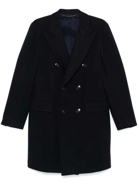  Canali Wool Coat - Blue 