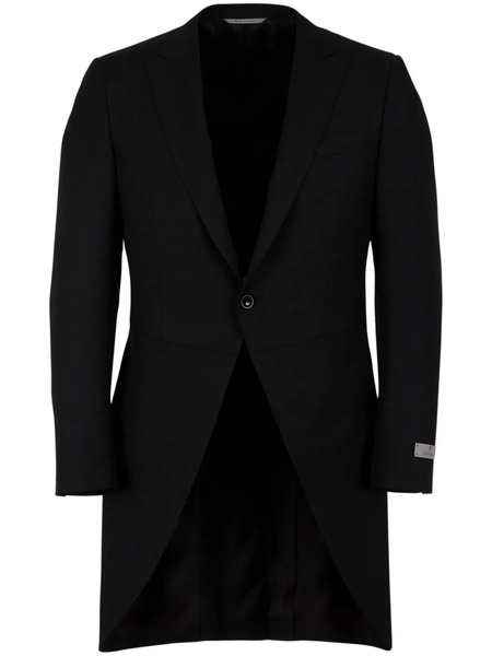  Canali Wool Suit Jacket - Black 