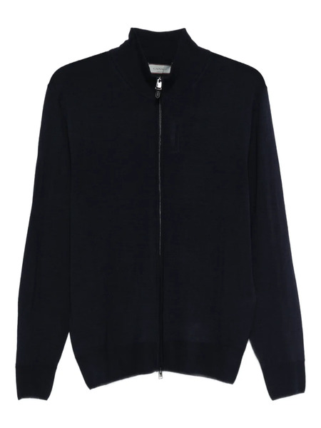  Canali Zip Cardigan - Blue 