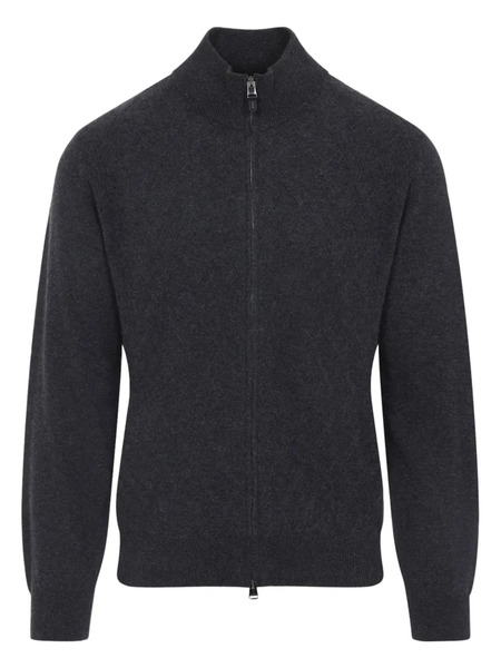  Canali Zip-fastening Cardigan - Grey 