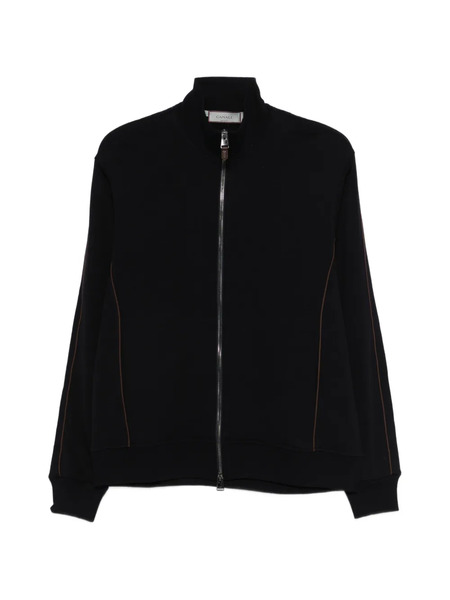  Canali Zip Trim Sweater - Blue 