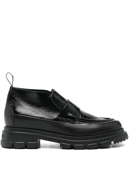  Candice Cooper Leather Loafers - Black 