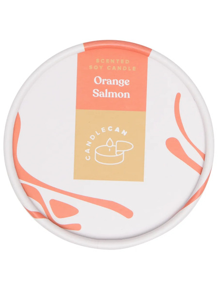  Candlehand Candlecan Orange Salmon 