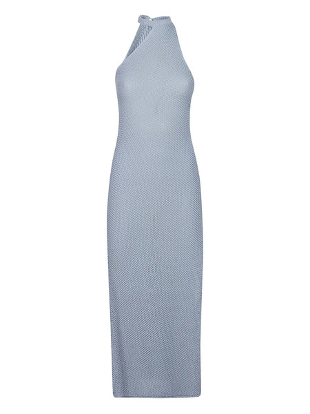  Canessa Halterneck Knitted Midi Dress - Blue 