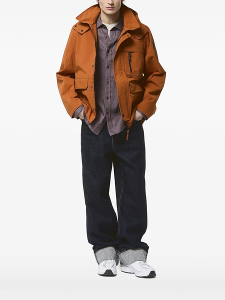  Cape Horn Hooded Chest-pocket Jacket - Orange 