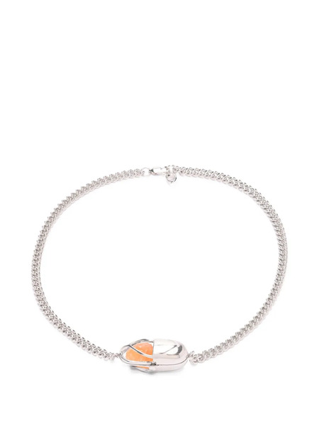  Capsule Eleven Capsule Crystal Carnelian Necklace - Silver 