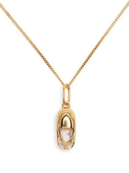  Capsule Eleven Capsule Crystal-pendant Necklace - Gold 