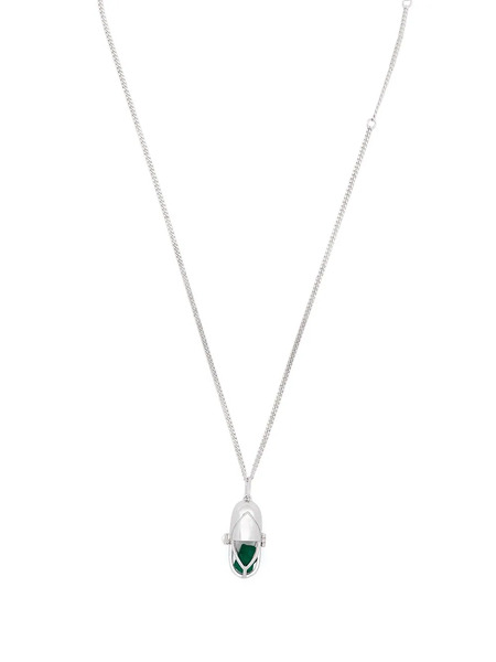  Capsule Eleven Capsule Crystal Pendant Necklace - Silver 