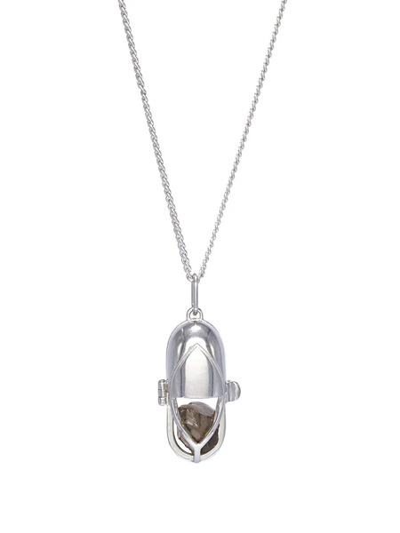  Capsule Eleven Capsule Crystal Pendant Necklace - Silver 