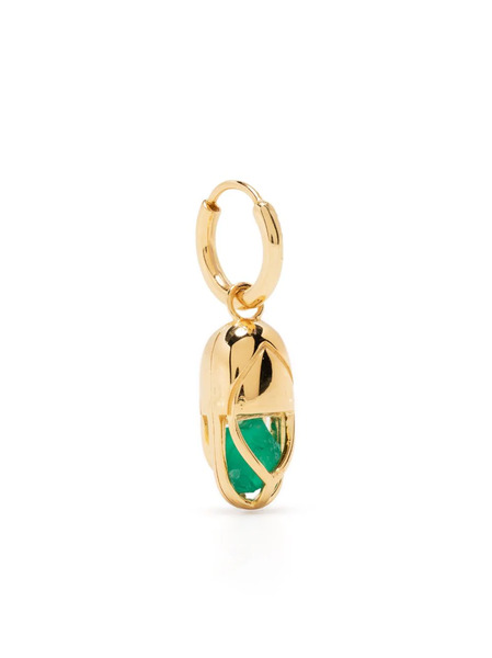  Capsule Eleven Capsule Onyx Hoop Earring - Gold 