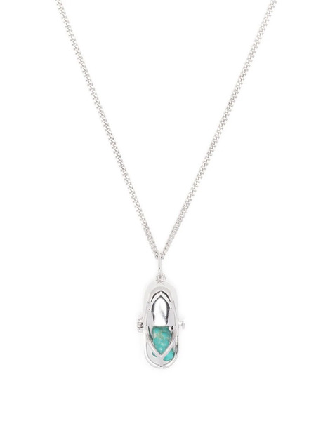 Capsule Eleven Capsule Turquoise Pendant Necklace - Silver 