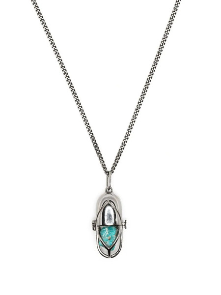  Capsule Eleven Capsule Turquoise Pendant Necklace - Silver 