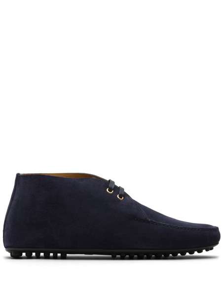  Car Shoe Suede Driving Boots - Blue 
