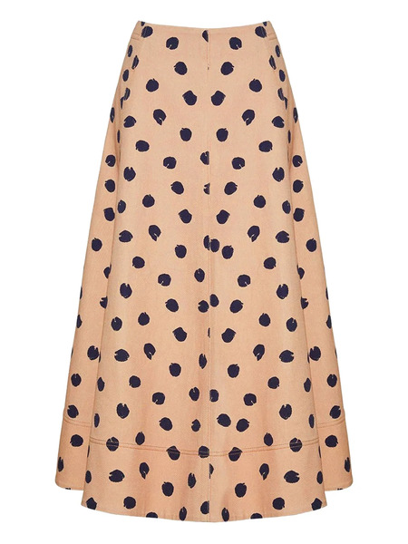  Cara Cara Aisha Polka Dot-print Midi Skirt - Neutrals 
