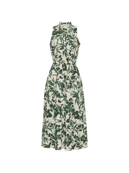  Cara Cara Atlas Button-up Midi Dress - Neutrals 