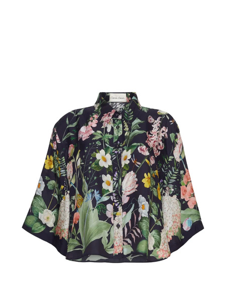  Cara Cara Calvia Floral-print Shirt - Blue 