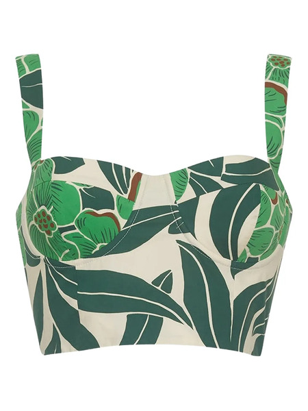  Cara Cara Claudine Floral-print Linen Top - Neutrals 