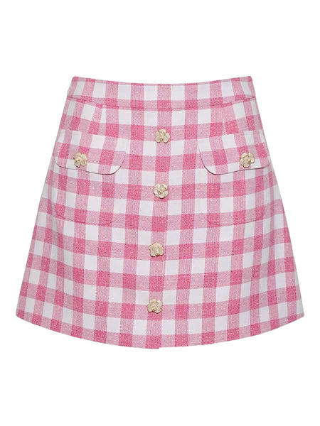  Cara Cara Faye Gingham Mini Skirt - Pink 