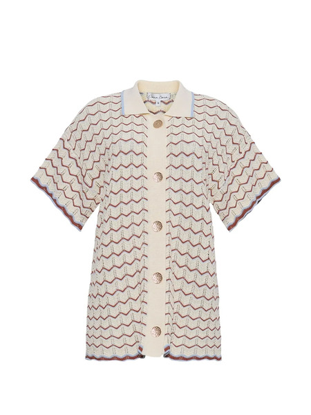  Cara Cara Hayes Zigzag Shirt - Neutrals 