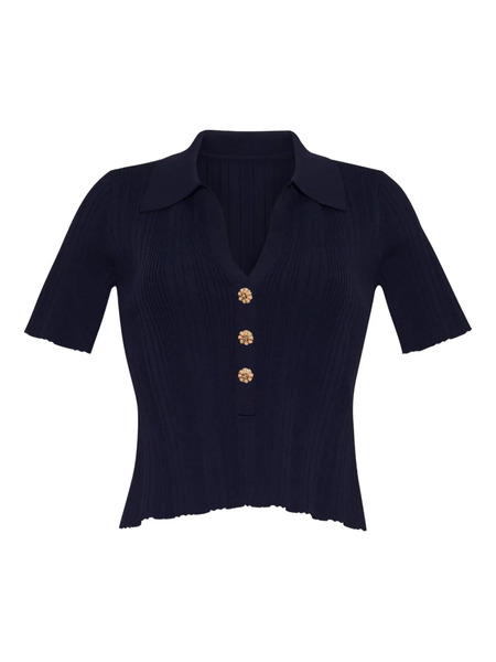  Cara Cara Ivanna Polo Top - Blue 