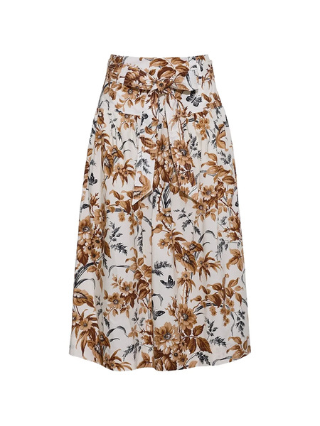  Cara Cara Jiya Floral Midi Skirt - Neutrals 
