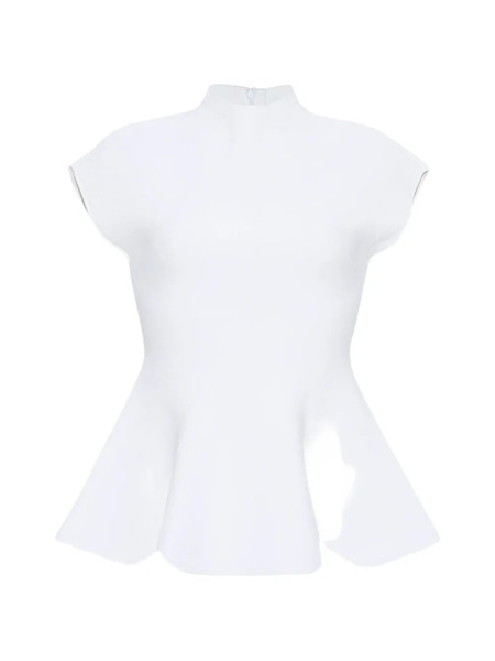  Cara Cara Joanie Mock-neck Blouse - White 