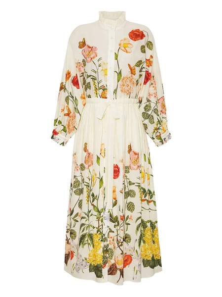  Cara Cara Louisa Floral-print Midi Dress - Neutrals 