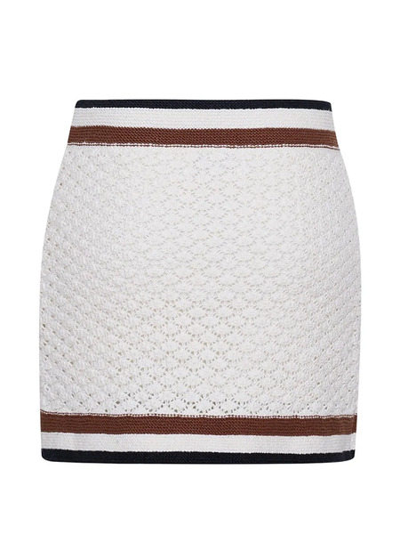  Cara Cara Netti Crochet Pocket Skirt - White 