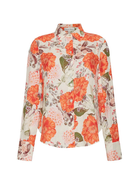 Cara Cara Perfect Floral-pattern Shirt - Neutrals 