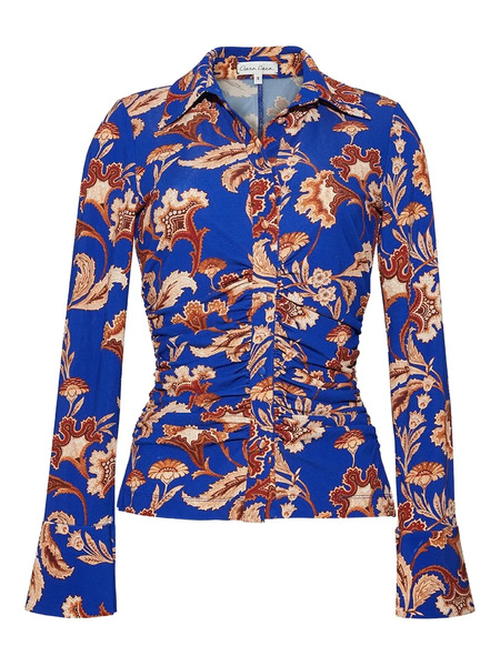  Cara Cara Shirley Long-sleeves Shirt - Blue 