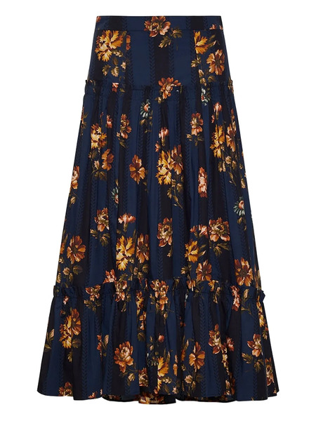  Cara Cara Tisbury A-line Skirt - Blue 