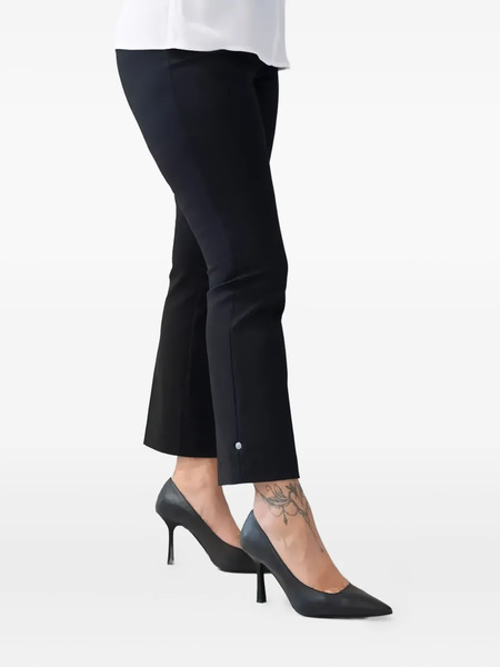  Caractère Button-fastening Flared Trousers - Black 