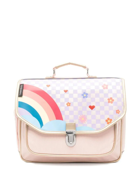 Caramel Rainbow Floral Print Bag - Pink 
