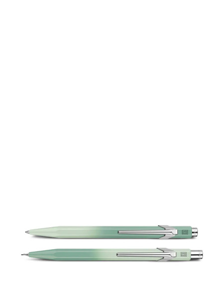  Caran D'ache 849 Ballpoint Pen And Mechanical Pencil Set - Green 
