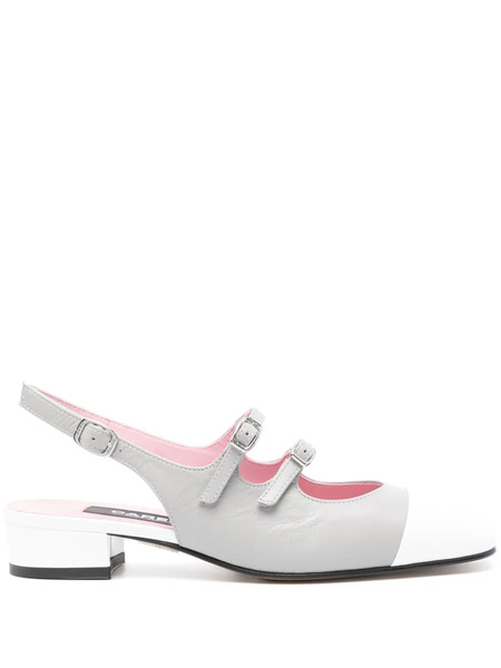  Carel Paris Abricot Leather Pumps - Grey 