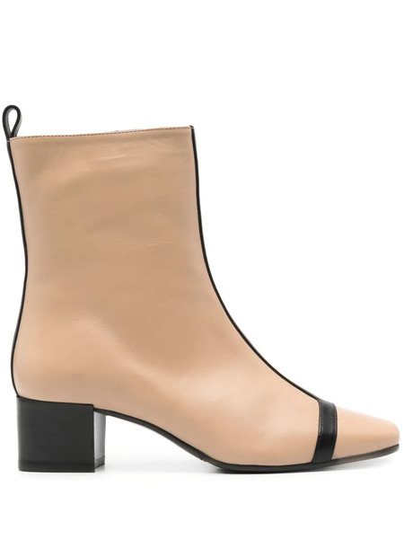  Carel Paris Audrey 40mm Leather Ankle Boots - Neutrals 