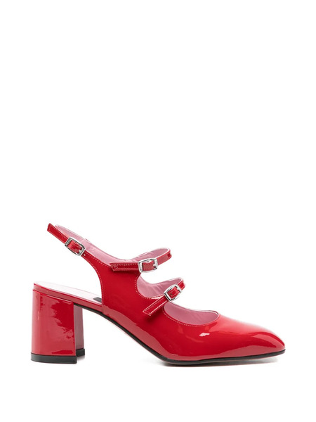  Carel Paris Banana Buckle-strap Pumps - Red 